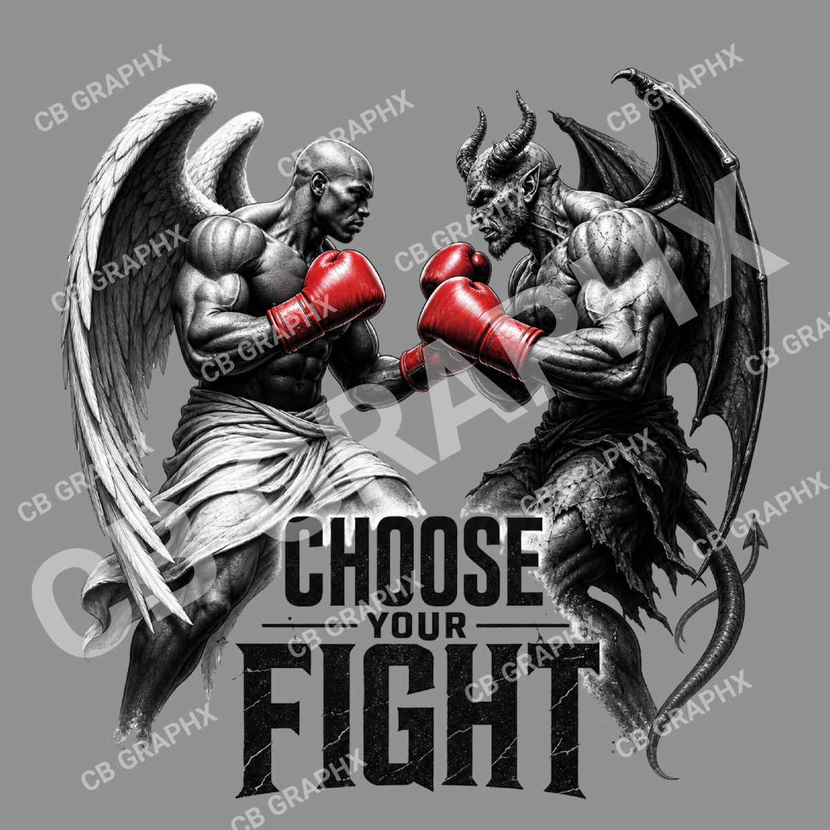 Custom Ready To Press DTF Choose Your Fight Transfer