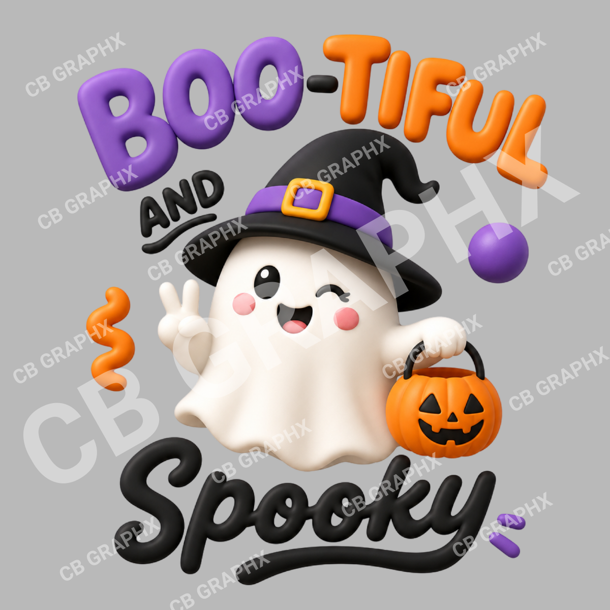 Custom Ready To Press DTF Boo-tiful Transfer