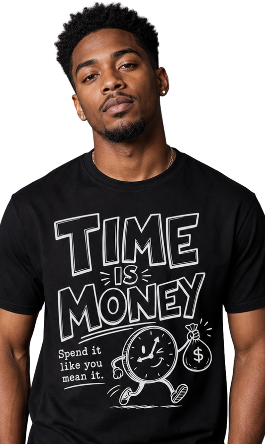 Custom Ready To Press DTF Time Is Money Transfer
