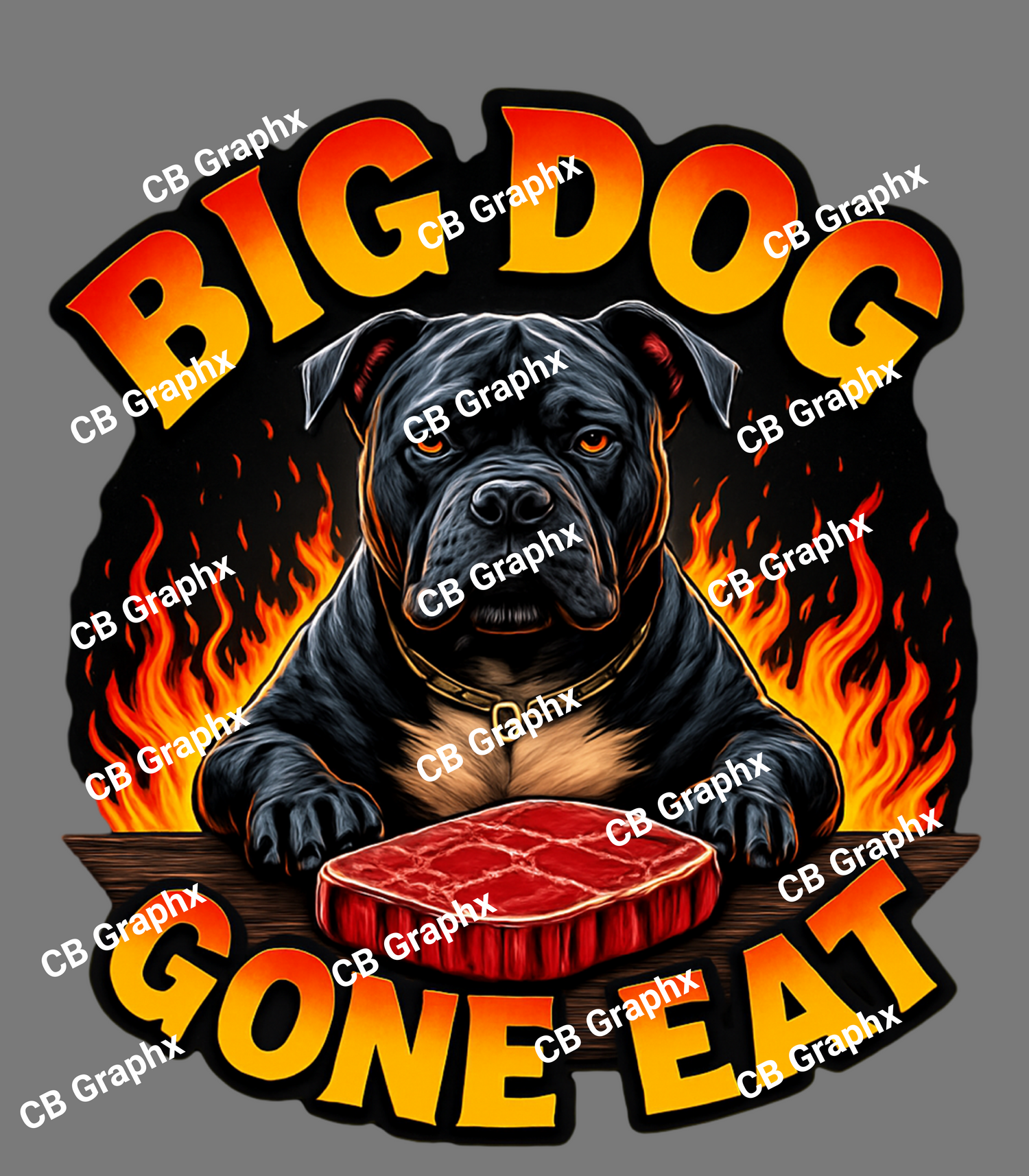 DTF Big Dog Gone Eat