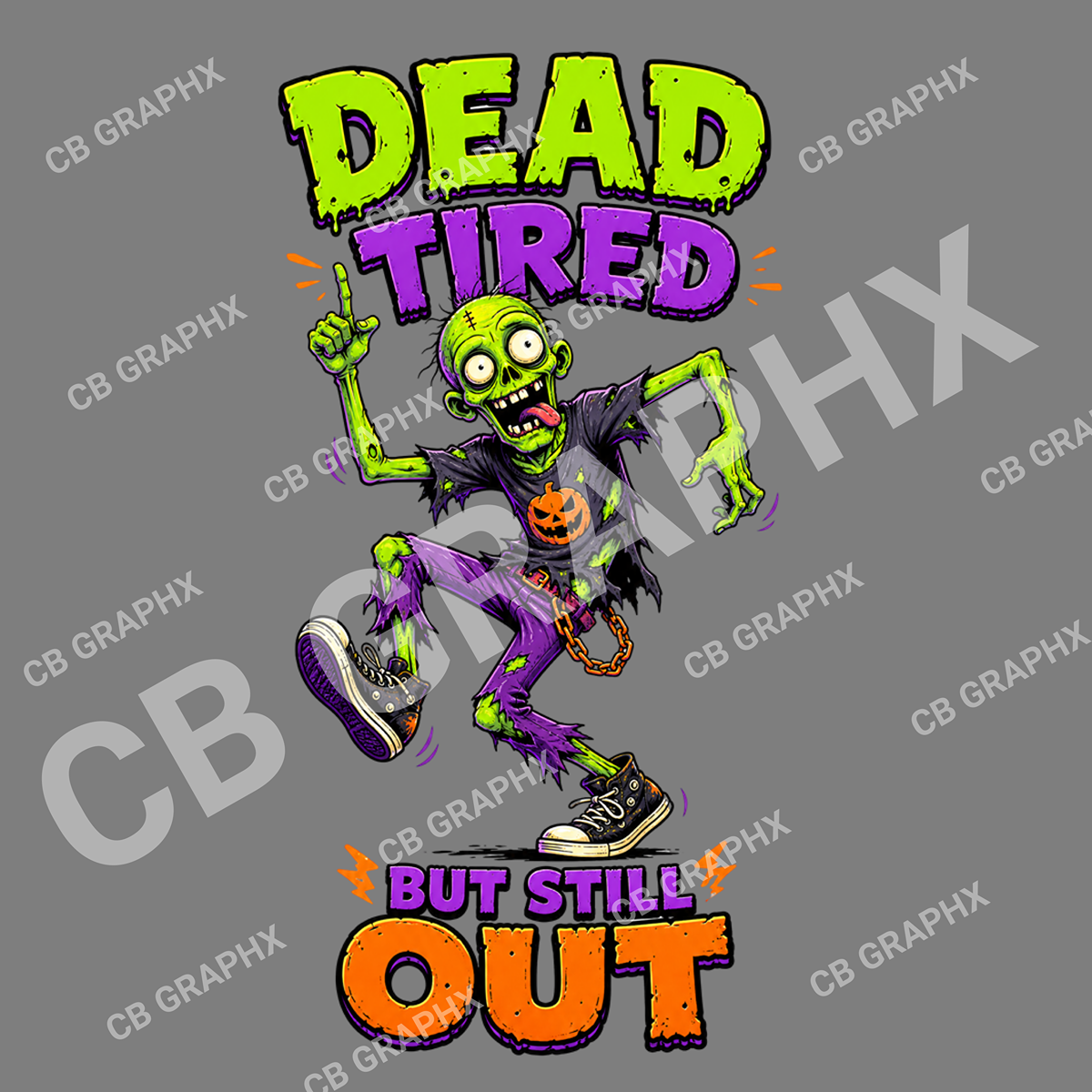 Custom Ready To Press DTF Dead Tired Transfer
