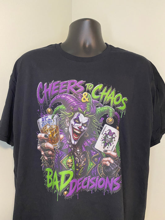 Custom Ready To Press DTF Cheers To Chaos Transfer