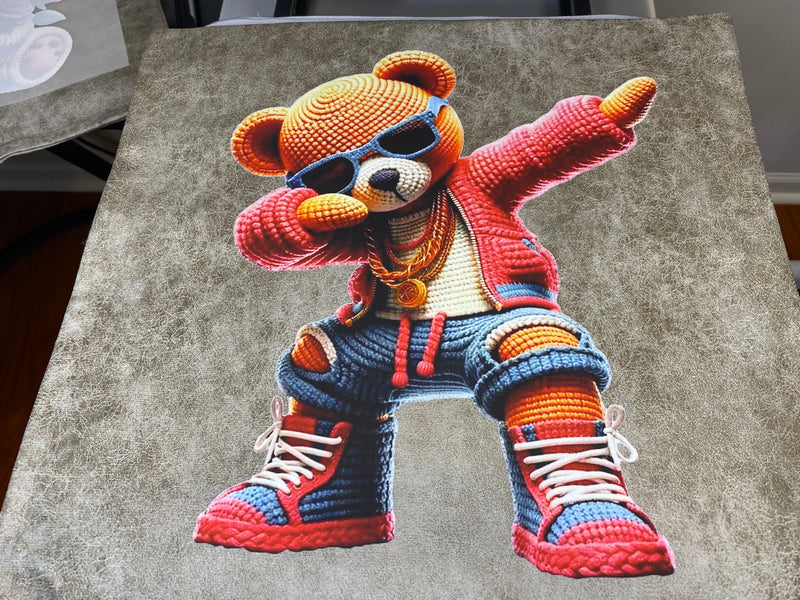 Custom Ready To Press DTF Dancing Bear Transfer