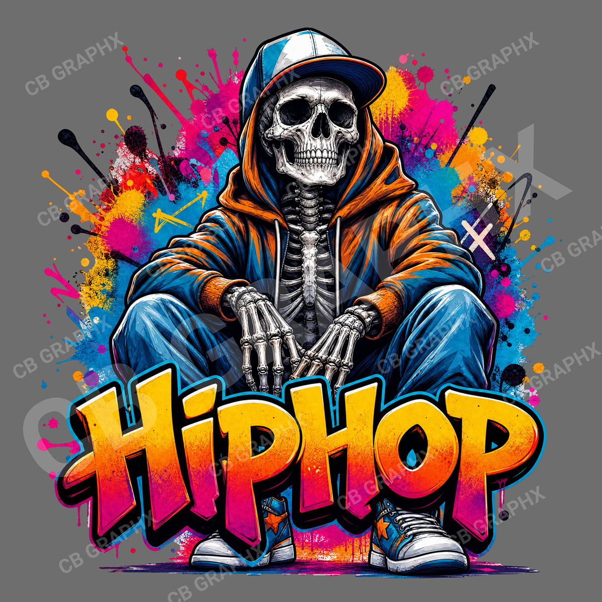 Custom Ready To Press DTF Updated HipHop Transfer