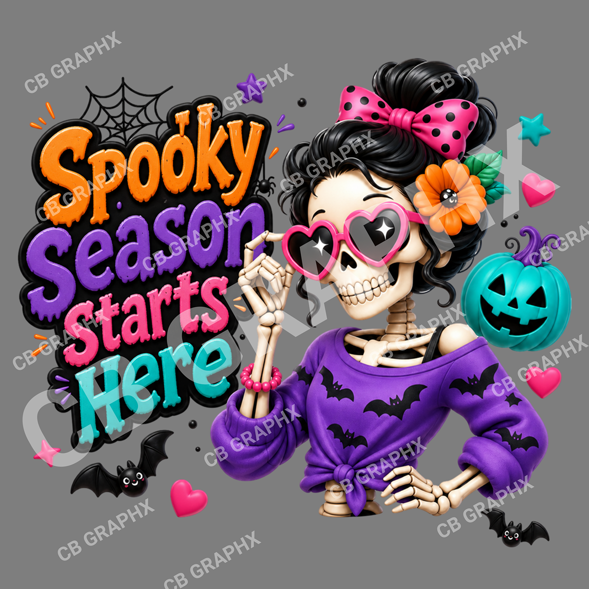 Custom Ready To Press DTF Spooky Season Transfer