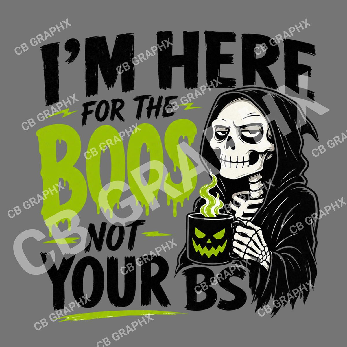 Custom Ready To Press DTF Skeleton Transfer