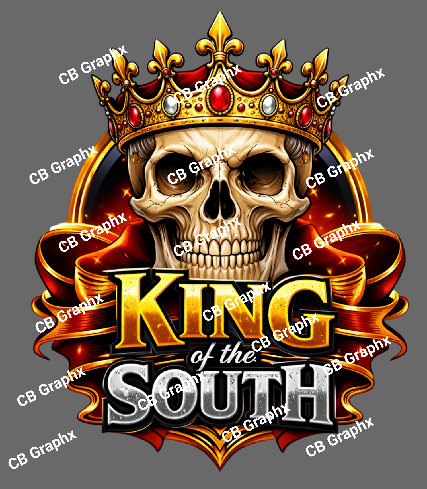 Custom Ready To Press DTF King of the South Transfer