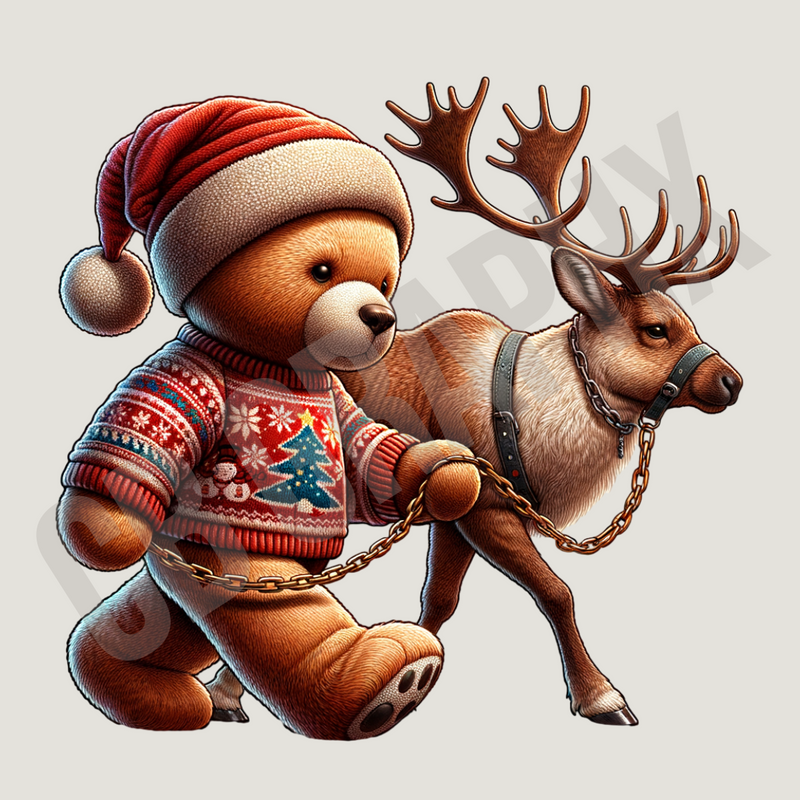 Bear Walking Reindeer