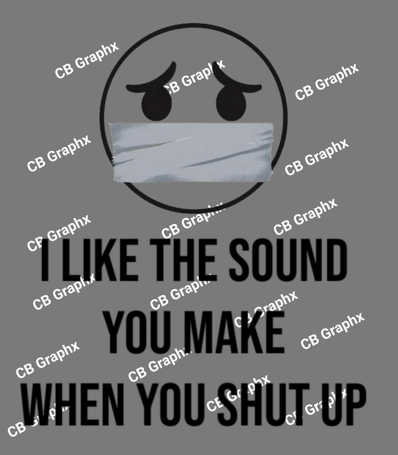 Custom Ready To Press DTF Shut Up Emoji Transfer