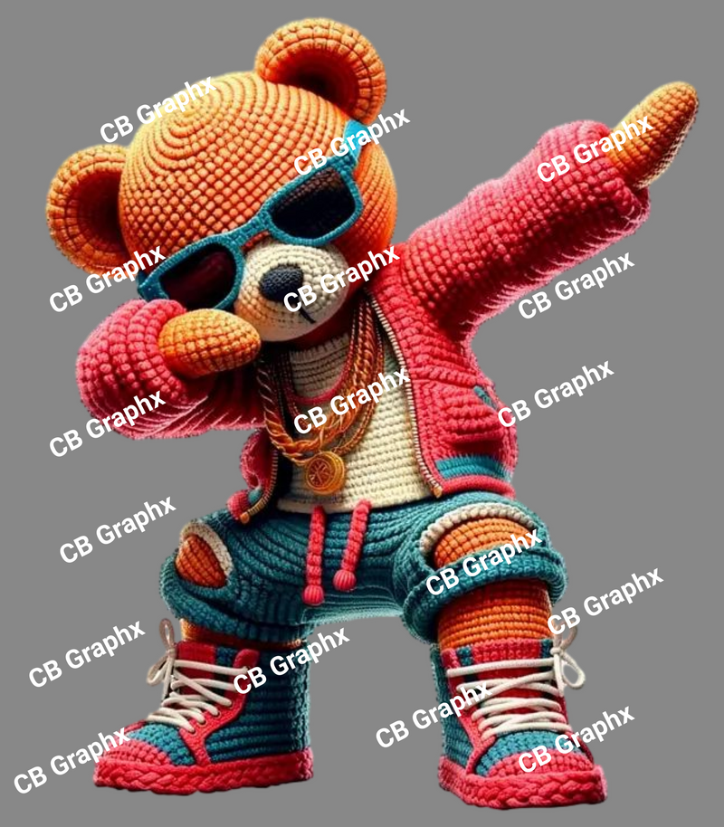 Custom Ready To Press DTF Dancing Bear Transfer