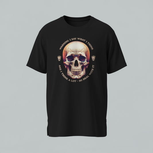 Custom Ready To Press DTF Skeleton Head Transfer