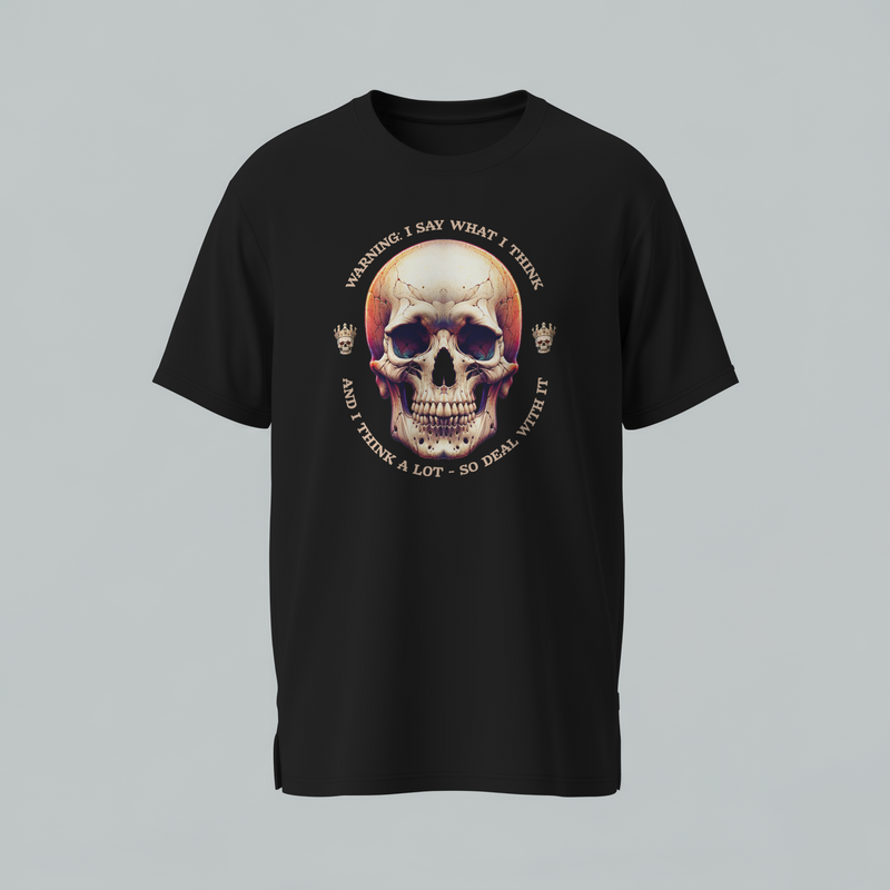 Custom Ready To Press DTF Skeleton Head Transfer