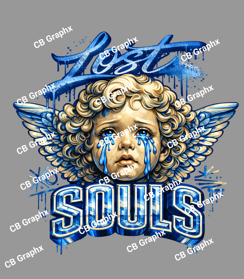 Custom Ready To Press Street Wear Lost Souls Transfer
