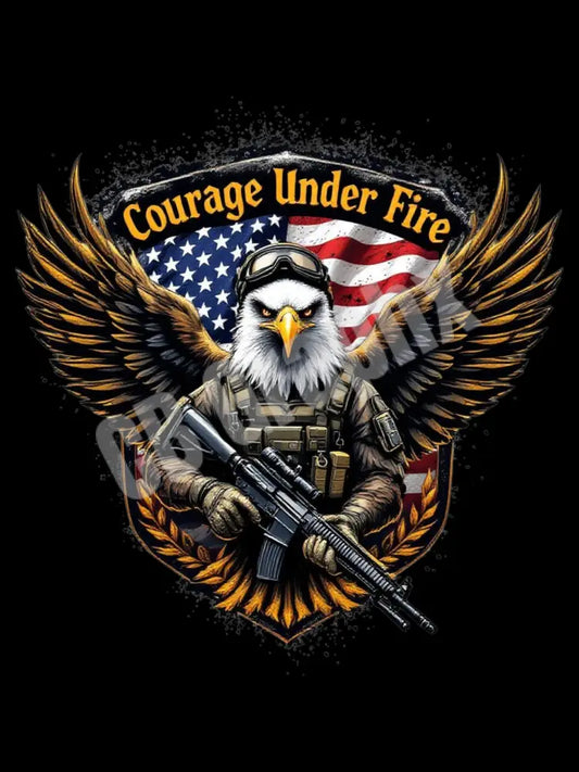 Patriotic Courage Under Fire Eagle